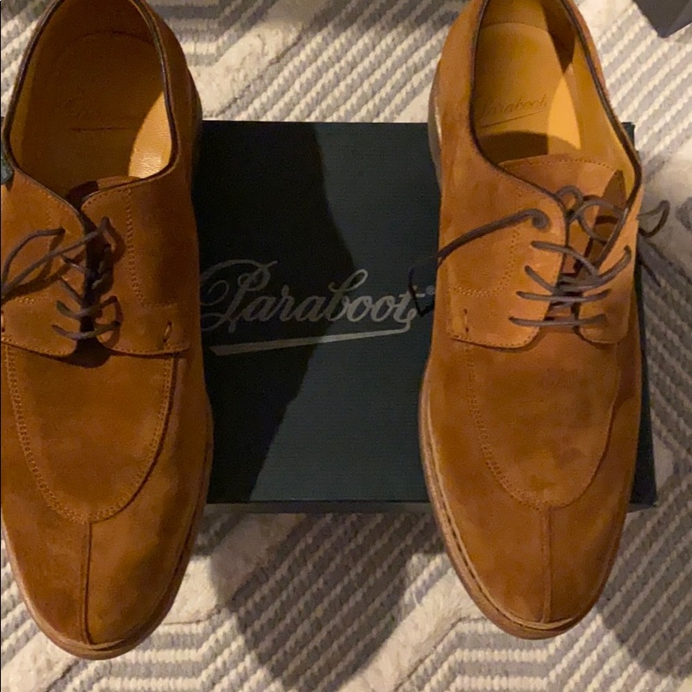 New Men’s Paraboot Size 8.5 Tan Suede Shoes